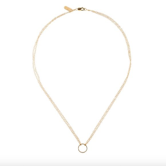 Adina Reyter Jewelry - Adina Reyter Tiny Circle Necklace Vintage 14k Gold